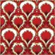 red flower pattern art tile