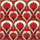 red flower pattern art tile