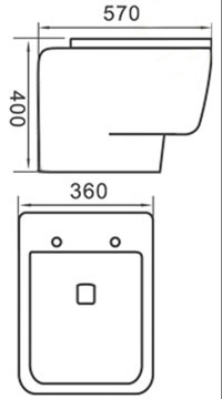 Compact Wall Mounted Toilet