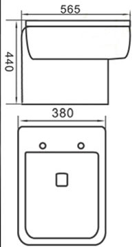 under ground wall mounted toilet