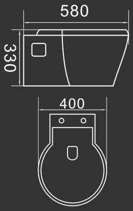 Commercial Wall Hung Toilet