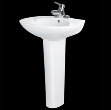 White Pedestal Sink