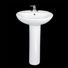 Corner Pedestal Sink