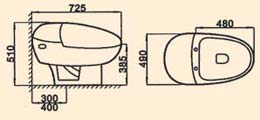 peeing toilet, child toilet, pissing toilet, plumbing supplies, wall hung water closet, Siphonic One-Piece Toilet