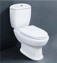 flushing toilet, washdown wc, bathroom toilet, double trap siphonic toilet, water closet company