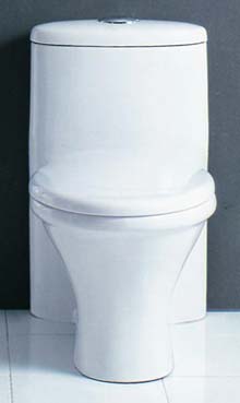 modern water closet, siphonic urinal, square wash basin, 2 piece toilet, Siphonic Close-Coupled Toilet