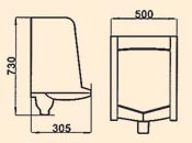 wall-hung urinal, stand-hung urinal, floor urinal, waterless urinals, ceramic urinal, toilet urinals