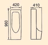 wall-hung urinal, stand-hung urinal, floor urinal, waterless urinals, ceramic urinal, toilet urinals