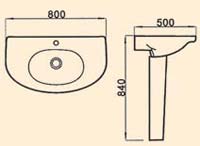 pedestal wash hand basin, white wash basin, pottery wash basin, freestanding wash basin, cheap wash basin