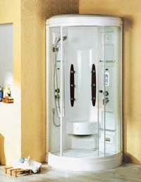 la salle de douche complète