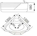 la baignoire simple de Jacuzzi ou les autres