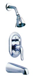 plumbing fixtures, thermostatic shower valve, thermostatic bath mixer, thermostatic water valve, tub and shower faucet, hand shower faucet