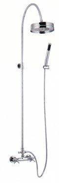 dual-handle shower faucet, manual mixer shower, bathtub shower faucet, plumbing shower head, wall-mounted bath mixer