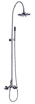 dual-handle shower faucet, manual mixer shower, bathtub shower faucet, plumbing shower head, wall-mounted bath mixer