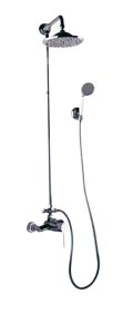 dual-handle shower faucet, manual mixer shower, bathtub shower faucet, plumbing shower head, wall-mounted bath mixer