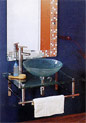 glass vanity set A030