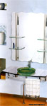 glass bathroom shelf