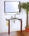 glass pedestal basin A054