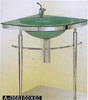 corner glass sinks A066