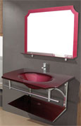 glass bathroom basin