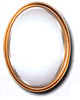 oval bathroom mirror