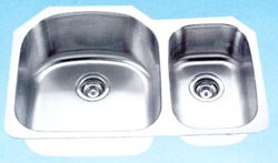 stainless steel water sink, discount stainless steel sinks, stainless steel undermount sink, stainless steel sink set, double-bowl sink, three-compartment stainless steel sink