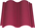 purple barrel roof tile