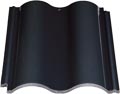 black barrel roof tile